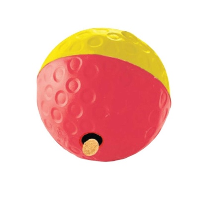 red/Yellow - Nina Ottosson Treat Tumble Interactive Treat Dog Puzzle Toy  Level 1 - Large