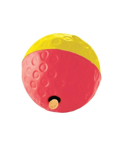 red/Yellow - Nina Ottosson Treat Tumble Interactive Treat Dog Puzzle Toy  Level 1 - Large