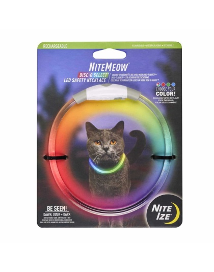 Nite Ize NiteMeow(TM) Rechargeable LED Safety Necklace - Disc-O Select(TM)