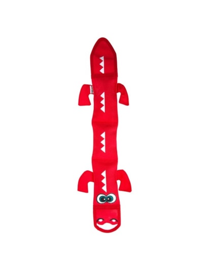 Outward Hound Fire Biterz Dragon Durable Fire Hose Dog Toy Red Large