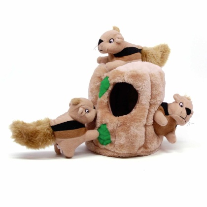 Outward Hound Hide A Squirrel Plush Dog Puzzle Toy Brown  - Large