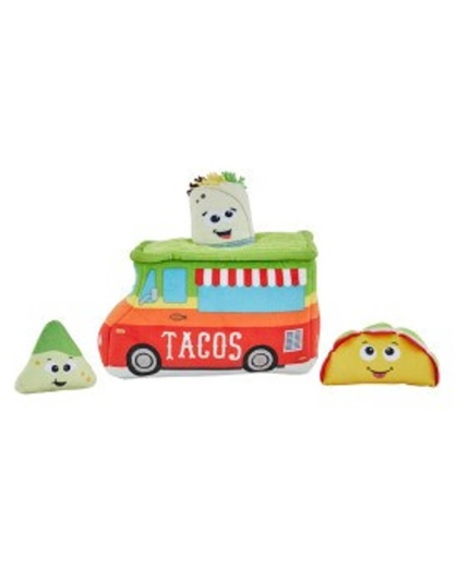 Outward Hound Hide A Taco Truck Plush Dog Puzzle Toy  Multicolor