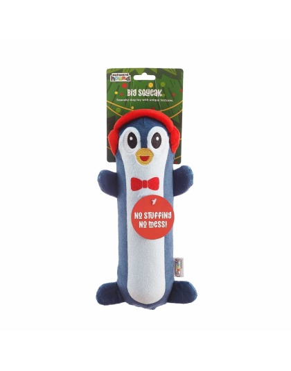 Outward Hound Stuffing Free Big Squeak Penguin Dog Chew Toy Nazy