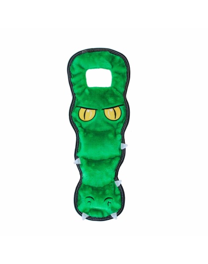 Outward Hound Tough Seamz Gator Durable Plush Dog Toy Large