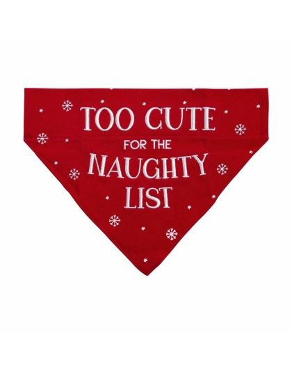 Pearhead "Too Cute For the Naughty List" Bandana