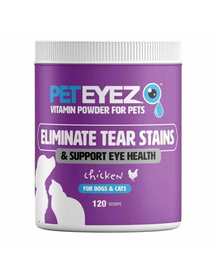 Pet Eyez Vitamin Powder For Dogs & Cats Chicken 120 Scoops