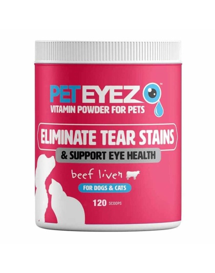 Pet Eyez Vitamin Powder for Dogs & Cats Beef Liver 120 Scoops