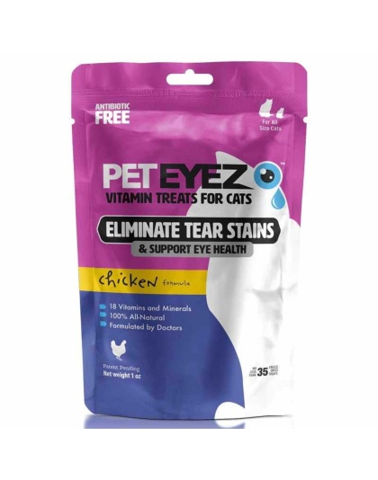 Pet Eyez Vitamin Treats for Cats Chicken Formula 1oz