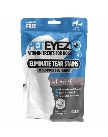 Pet Eyez Vitamin Treats for Dogs Whitefish Formula 1oz