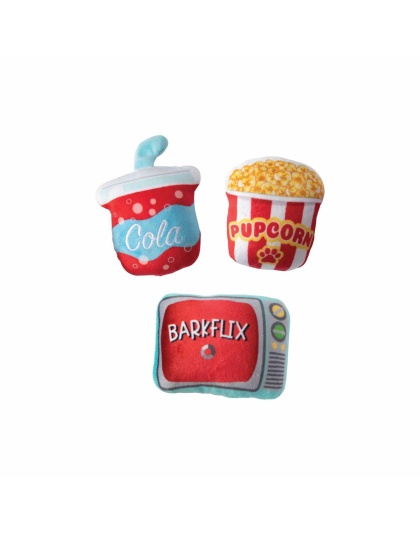 PetShop by Fringe Studio Barkflix Dog Toy Set Small 3pc