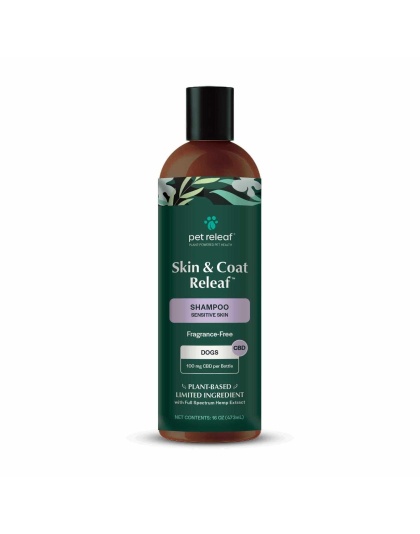 Pet Releaf Skin and Coat Releaf Shampoo Sensitive Skin 100 MG CBD