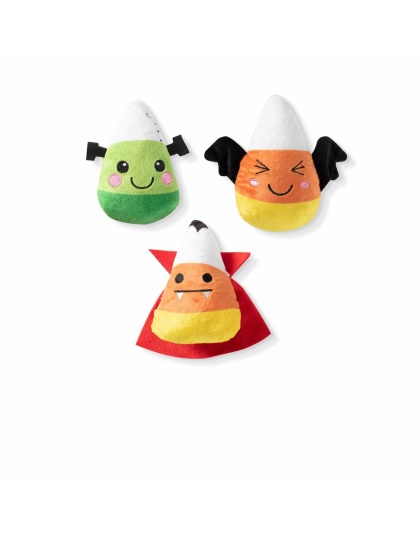 PetShop by Fringe Studio Candy Corns 3Pc Small Dog Toy Set