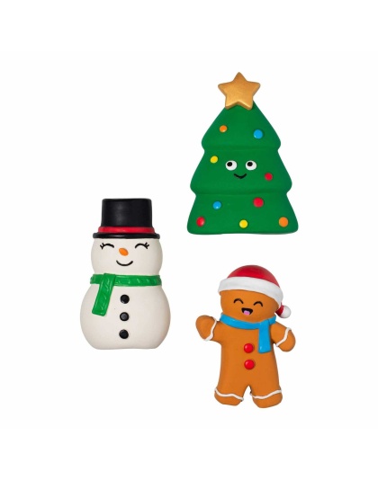 PetShop by Fringe Studio Festive Friends Dog Chew Toy Mini 3pc