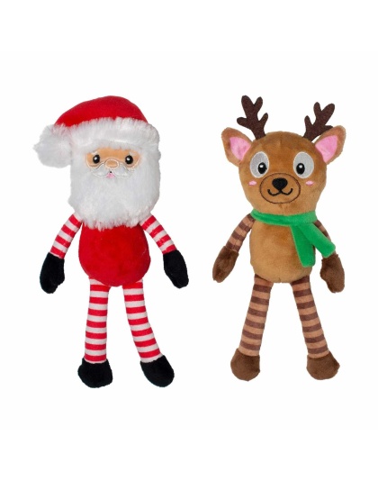 PetShop by Fringe Studio Friend At Frost Sight Plush Dog Toy Set 2pc