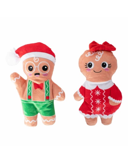 PetShop by Fringe Studio Here They Crumb Plush Dog Toy Set 2pc