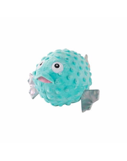 PetShop by Fringe Studio Puffed Up Puffer Fish Plush Dog Toy