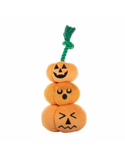 PetShop by Fringe Studio Stack-O-Lantern Plush Dog Toy