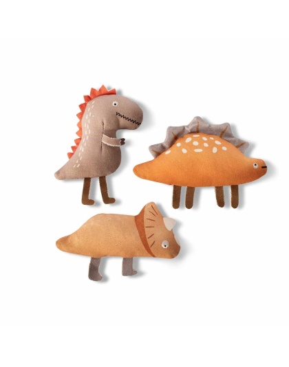 PetShop by Fringe Studio We Came We Saur Canvas Mini Toy Set 3pc