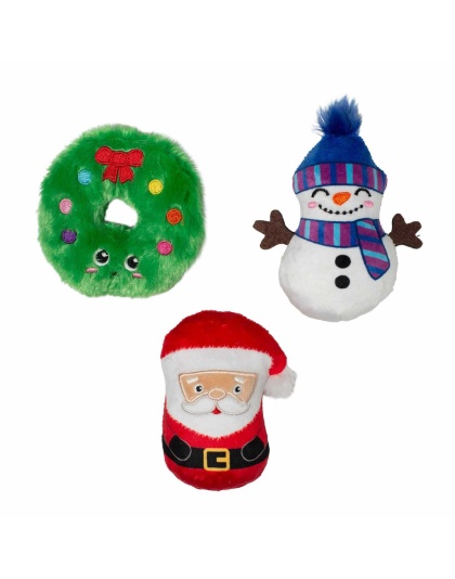 PetShop by Fringe Studio We Have Great Chemis-Tree Plush Dog Toy Set Small 3pc