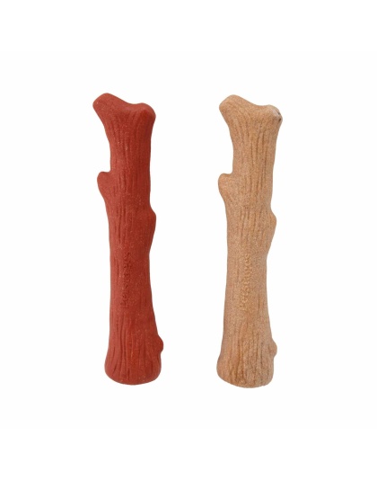 Petstages Dogwood Wood Alternative Dog Chew Toy Original/Mesquite Medium 2pc