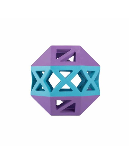 Purple/Blue - PetShop by Fringe This is How I Roll  Rubber Dog Toy