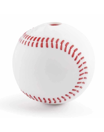 Planet Dog Orbee-Tuff Baseball Treat-Dispensing Dog Chew Toy White