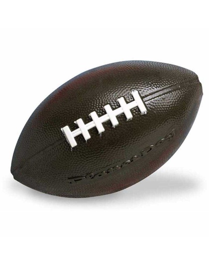 Planet Dog Orbee-Tuff Football Treat-Dispensing Dog Chew Toy Brown