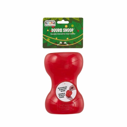 Red - Planet Dog Orbee-Tuff Double Snoop Interactive Treat-Dispensing Dog Toy