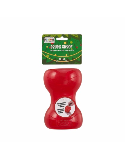 Red - Planet Dog Orbee-Tuff Double Snoop Interactive Treat-Dispensing Dog Toy
