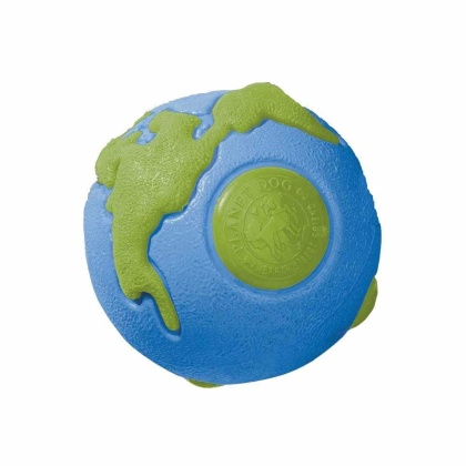 Blue/Green - Planet Dog Orbee-Tuff Planet Ball Treat-Dispensing Dog Toy  - Large