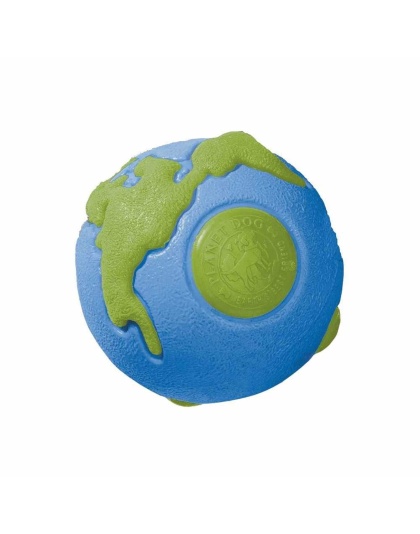 Blue/Green - Planet Dog Orbee-Tuff Planet Ball Treat-Dispensing Dog Toy  - Large