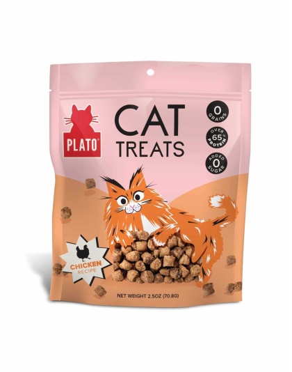 Plato Air-Dried Cat Treats Chicken with Catnip Recipe 2.5oz