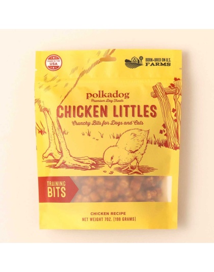 Polkadog Chicken Littles Training Bits Crunchy Dog and Cat Treats  - 7oz