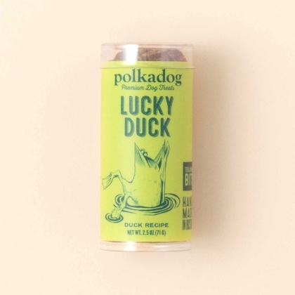 Polkadog Lucky Duck Training Bits Crunchy Dog and Cat Treats Mini Tube 2.5oz