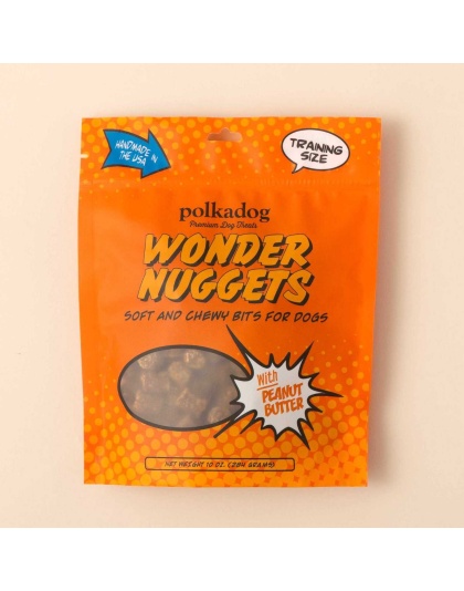 Polkadog Wonder Nuggets Training Bits Peanut Butter Soft & Chewy Dog Treats  - 10oz
