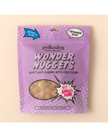 Polkadog Wonder Nuggets Training Bits Pork & Apple Soft & Chewy Dog Treat  - 10oz