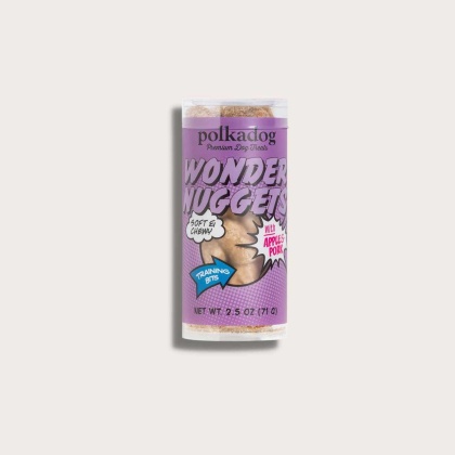 Polkadog Wonder Nuggets Training Bits Pork & Apple Soft & Chewy Dog Treats Mini Tube  - Mini Tube 2.5oz