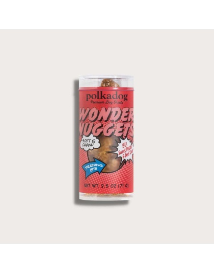 Polkadog Wonder Nuggets Training Bits Sweet Potato & Beef Liver Soft & Chewy Dog Treats Mini Tube  - Mini Tube 2.5oz