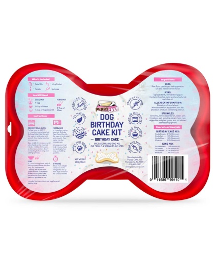 Puppy Cake Dog Birthday Cake Kit  Birthday Cake Flavor with Pupfetti Sprinkles 10oz