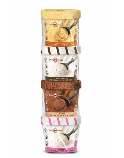 Puppy Cake Puppy Scoops Ice Cream Assorted Flavor 4pk