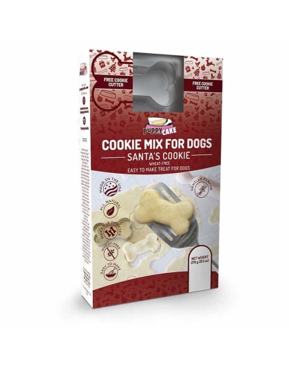 Puppy Cake Santa's Cookie Mix and Cookie Cutter (wheat free)