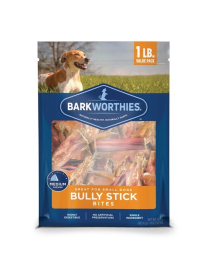 Barkworthies Bully Stick - Bites   - (Net Wt. 16 oz. SURP)