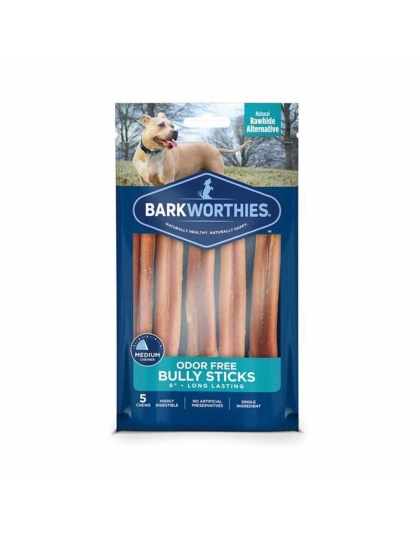 Barkworthies Bully Stick - Odor Free  - 6'' (5-Pack SURP)