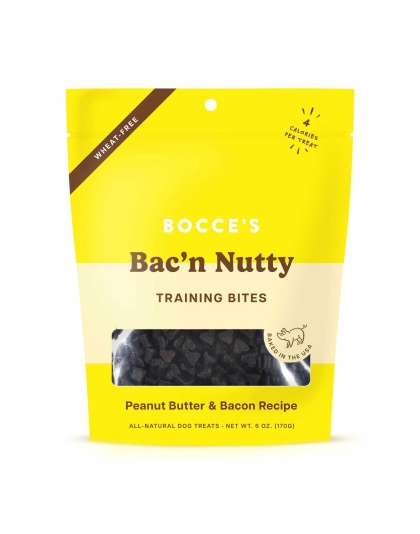 Bocce's Bakery Bac'N Nutty Training Bites Dog Treats 6oz