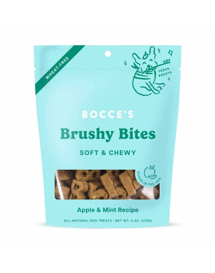 Bocce's Bakery Dailies Brushy Bites Soft & Chewy Dog Treats 6oz