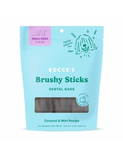 Bocce's Bakery Dailies Brushy Sticks Small Dog Dental Treats 13oz