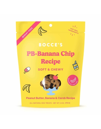 Bocce's Bakery PB-Banana Chip Soft & Chewy Dog Treats 6oz