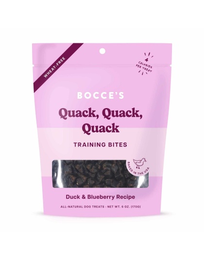 Bocce's Bakery Quack Quack Quack Training Bites Dog Treats 6oz