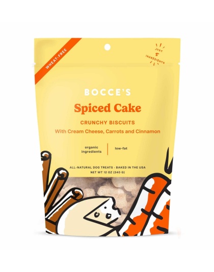 Bocce's Bakery Spiced Cake Small Batch Biscuits Dog Treats 12oz