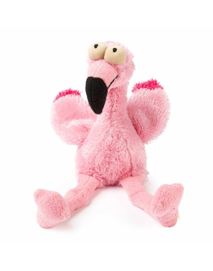 FuzzYard Dog Toy Neighborhood Nasties Little Flo the Flamingo Small